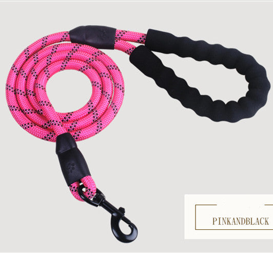 Stay Visible and in Control: Reflective Nylon Dog Leash Rope for Small, Medium, and Large Dogs - PetFindsUSA - PetFindsUSA