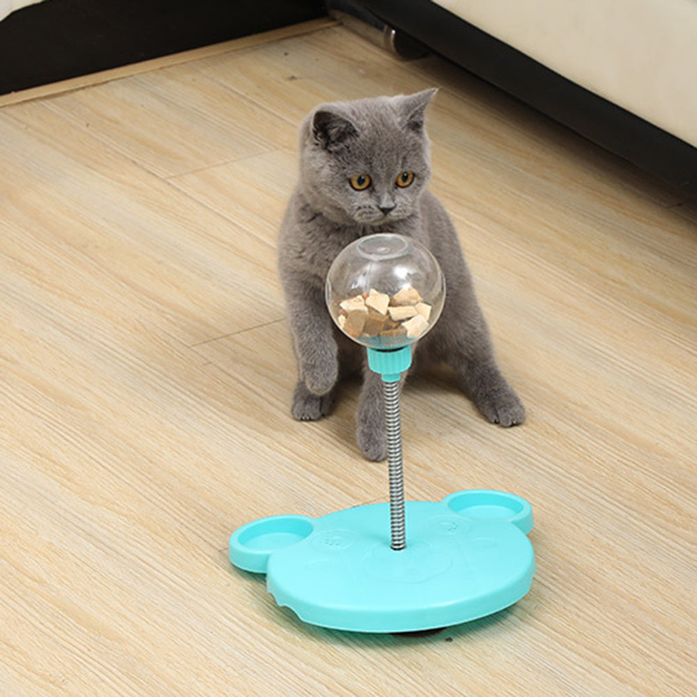 "Cat & Dog Toy & Leaking Food Ball: Self-Playing Tumbler for Funny Swing, Puzzle Training, and Dispenser Bowl." - PetFindsUSA - PetFindsUSA