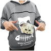 Women's Hoodie Sweatshirt with Cat Pet Pocket Design - PetFindsUSA - PetFindsUSA