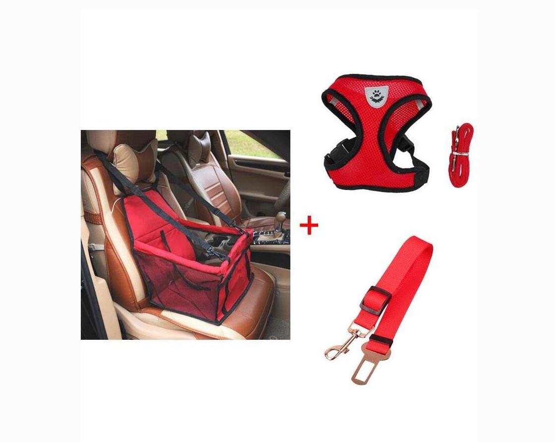 Luxury Pet's Safety Car Seat Carrier  with Premium Harness & Leash set - PetFindsUSA - PetFindsUSA