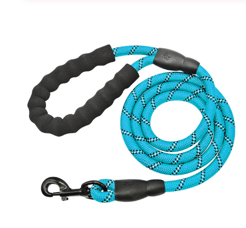 Stay Visible and in Control: Reflective Nylon Dog Leash Rope for Small, Medium, and Large Dogs - PetFindsUSA - PetFindsUSA