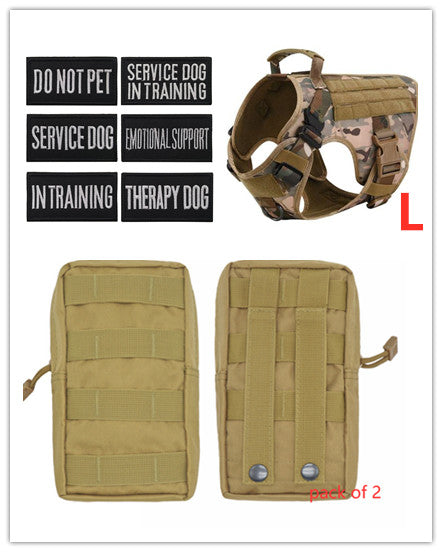 Military Tactical Dog Harness for German Shepherd with Adjustable Back Support - PetFindsUSA - PetFindsUSA