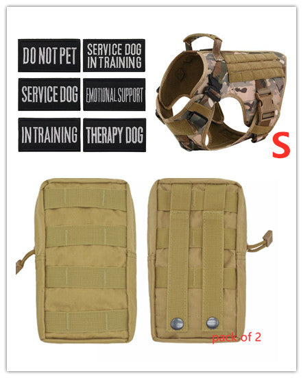 Military Tactical Dog Harness for German Shepherd with Adjustable Back Support - PetFindsUSA - PetFindsUSA