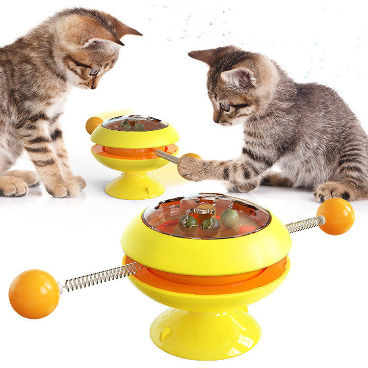 Interactive Rotatable Cat Toys Supplies With Catnip - PetFindsUSA - PetFindsUSA