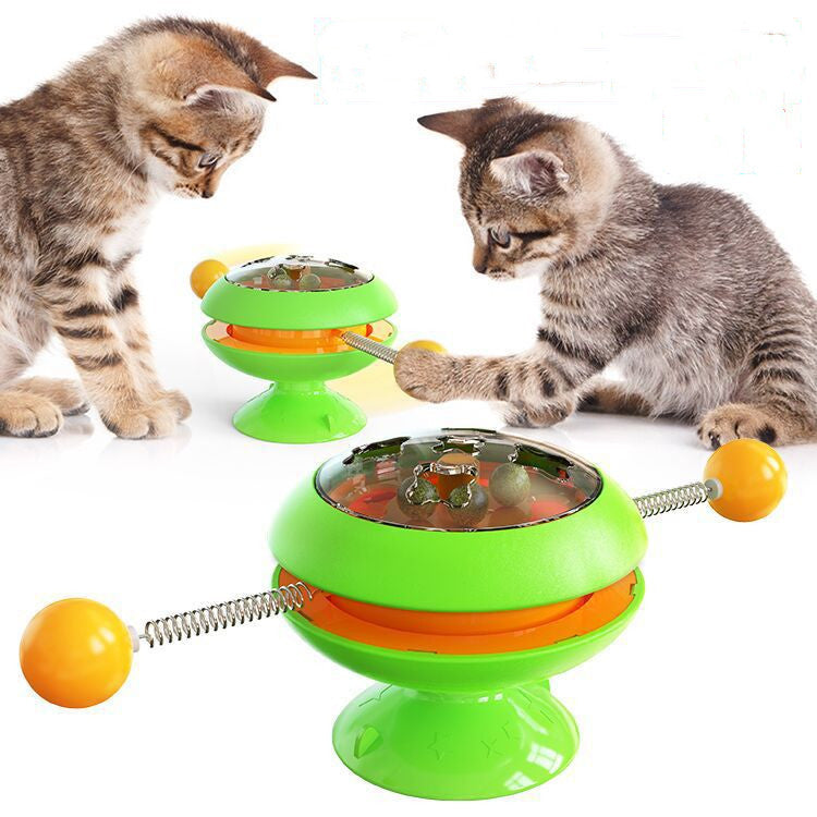 Interactive Rotatable Cat Toys Supplies With Catnip - PetFindsUSA - PetFindsUSA