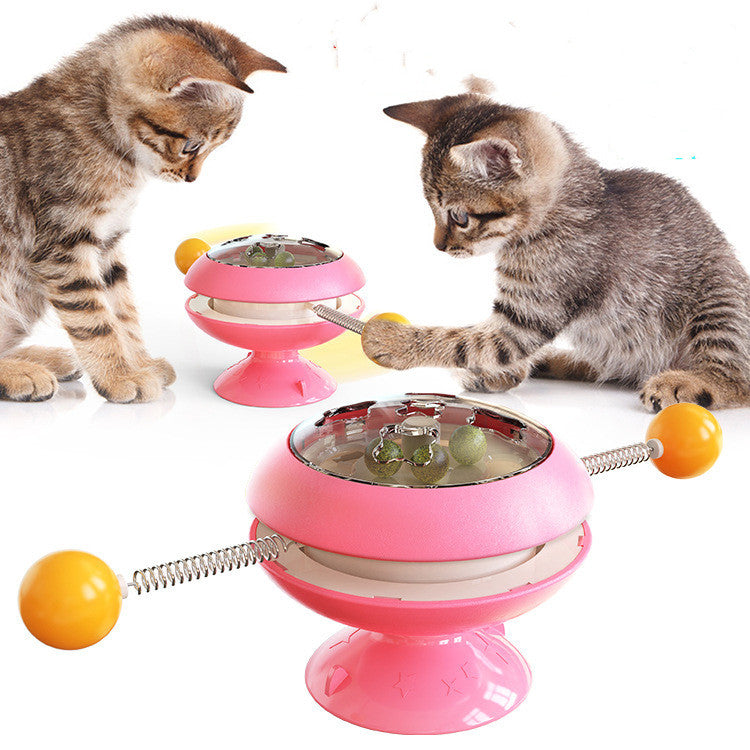 Interactive Rotatable Cat Toys Supplies With Catnip - PetFindsUSA - PetFindsUSA