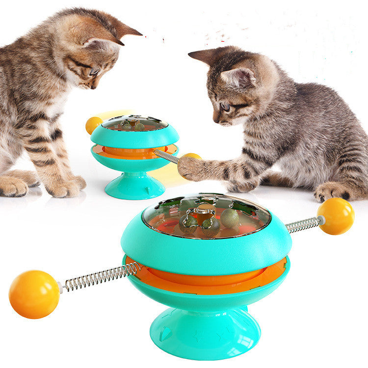 Interactive Rotatable Cat Toys Supplies With Catnip - PetFindsUSA - PetFindsUSA