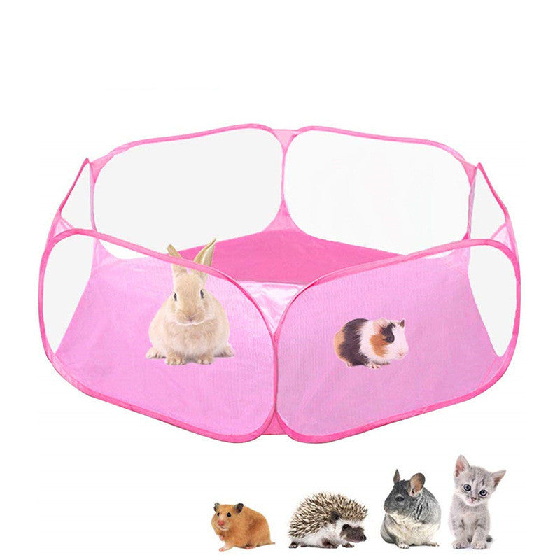 Portable Small Animal Playpen Folding Outdoor Indoor Exercise Pet Cage Tent - PetFindsUSA - PetFindsUSA