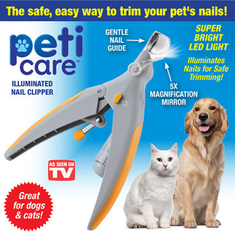 Multifunctional Magnifying Glass Pet Nail Clippers With Light - PetFindsUSA - PetFindsUSA