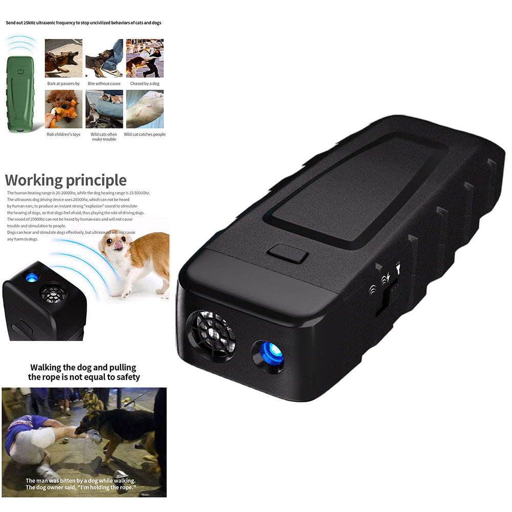 Ultrasonic Handheld Dog Training Bark Control Device