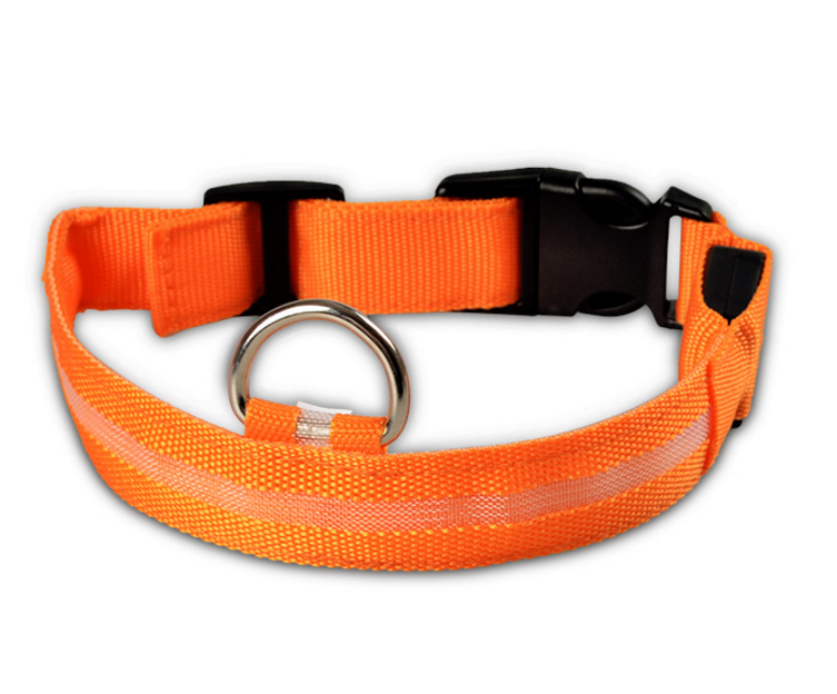 "Light Up the Night: Nylon LED Pet Collar for Purrfect Safety and Style!" - PetFindsUSA - PetFindsUSA