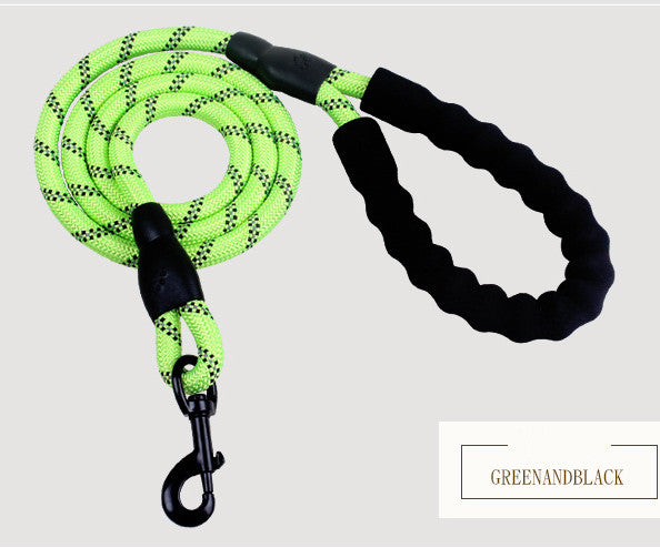 Stay Visible and in Control: Reflective Nylon Dog Leash Rope for Small, Medium, and Large Dogs - PetFindsUSA - PetFindsUSA