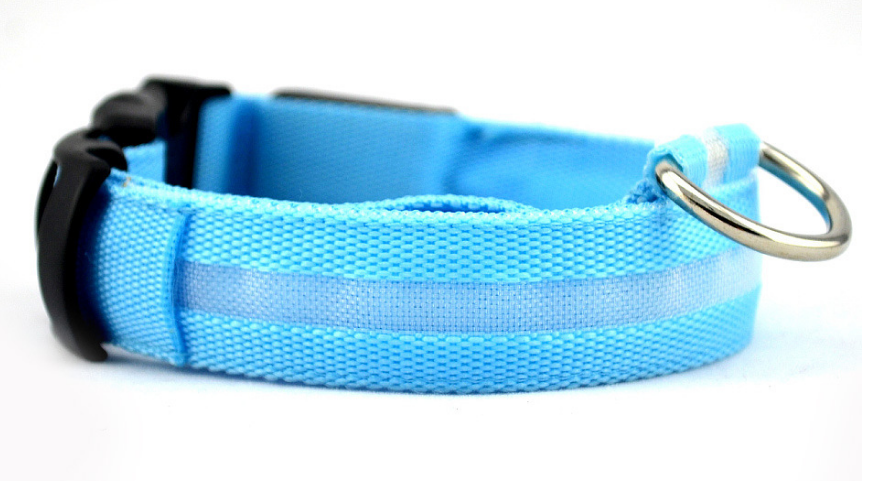 "Light Up the Night: Nylon LED Pet Collar for Purrfect Safety and Style!" - PetFindsUSA - PetFindsUSA