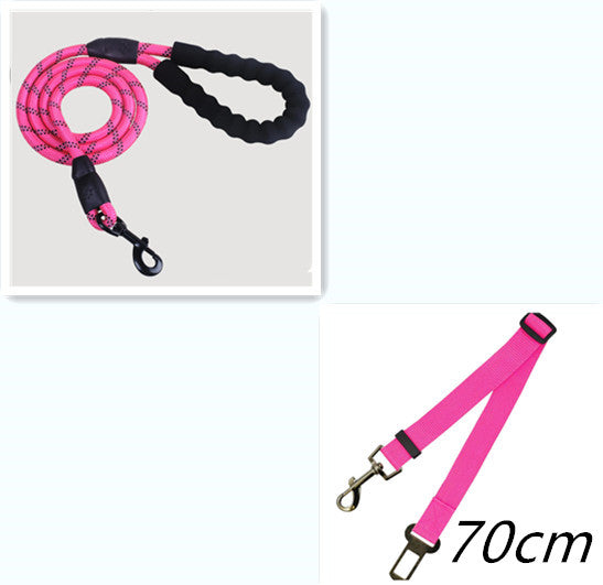 Stay Visible and in Control: Reflective Nylon Dog Leash Rope for Small, Medium, and Large Dogs - PetFindsUSA - PetFindsUSA