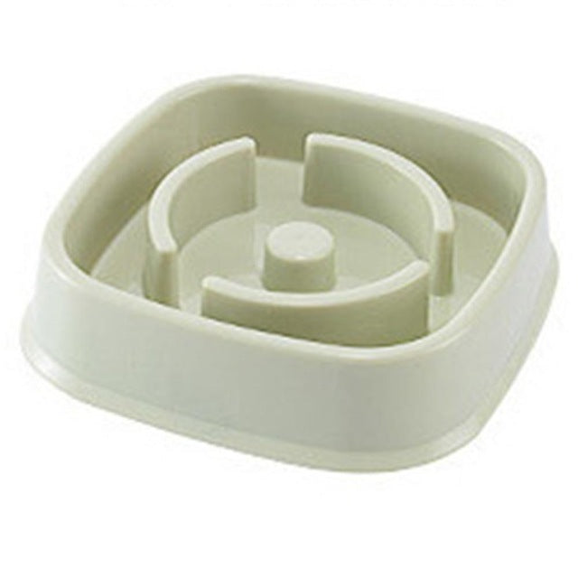 "Choke-Prevention Slow Food Bowl for Plastic Pet Dogs and Cats - PetFindsUSA - PetFindsUSA