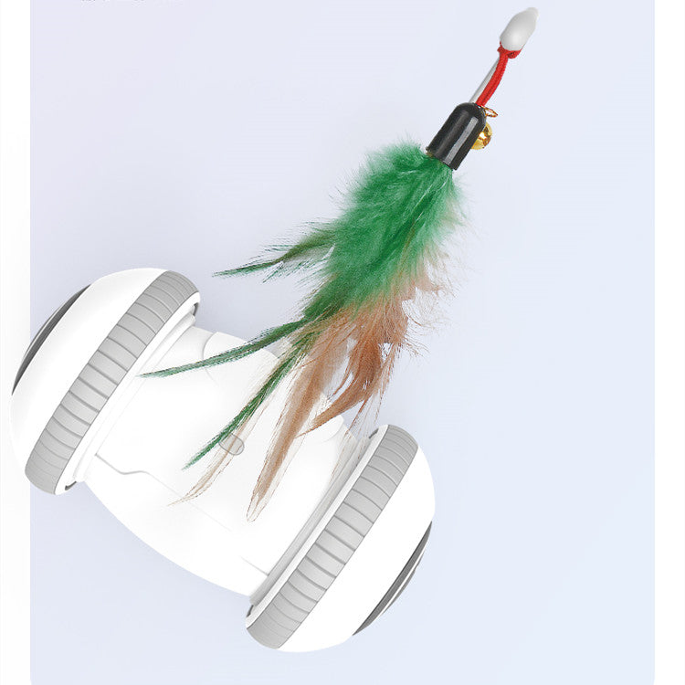 Interactive Cat Toy With Interchangeable Heads  Pet Feather Toys - PetFindsUSA - PetFindsUSA