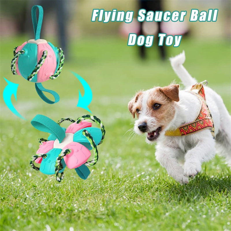 Interactive Dog Football Soccer Ball with Tabs - PetFindsUSA - PetFindsUSA