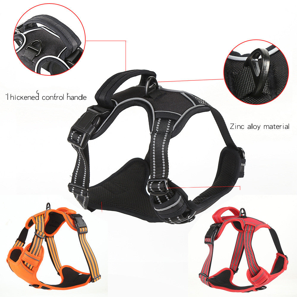 "Breathe Easy, Walk Happy: Reflective No-Pull Dog Harness Vest for Comfortable Adventures!" - PetFindsUSA - PetFindsUSA