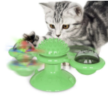 "Multi-Function Cat Rotating Windmill Toy: Itch-Scratching Device with Teeth-Shining Feature" - PetFindsUSA - PetFindsUSA