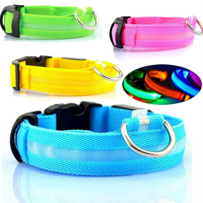 "Light Up the Night: Nylon LED Pet Collar for Purrfect Safety and Style!" - PetFindsUSA - PetFindsUSA