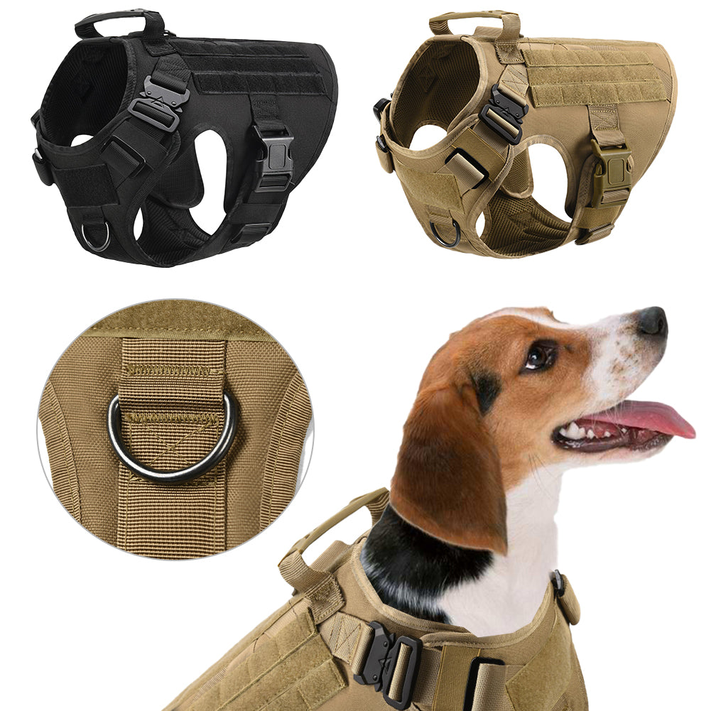 Military Tactical Dog Harness for German Shepherd with Adjustable Back Support - PetFindsUSA - PetFindsUSA