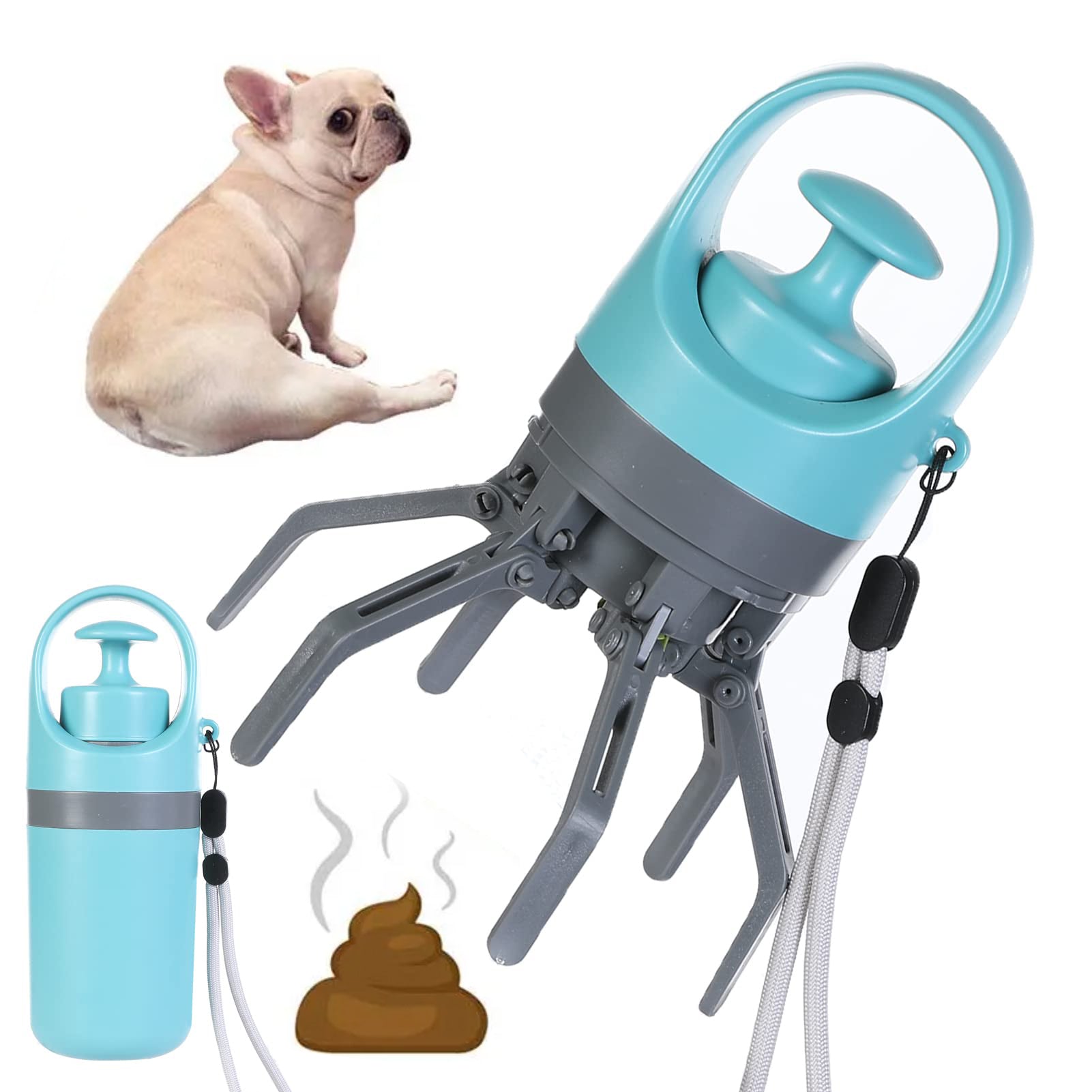 Portable Lightweight Dog Pooper Scooper with Built-in Poop Bag Dispenser - PetFindsUSA - PetFindsUSA