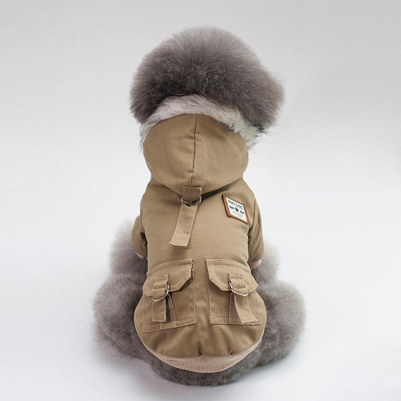 Autumn & Winter Jacket with Hoodie for Small-Extra Large Dogs - PetFindsUSA - PetFindsUSA