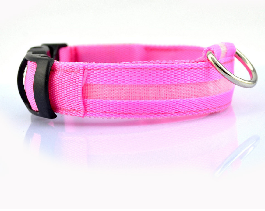 "Light Up the Night: Nylon LED Pet Collar for Purrfect Safety and Style!" - PetFindsUSA - PetFindsUSA