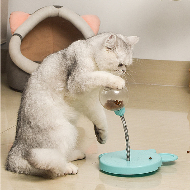 "Cat & Dog Toy & Leaking Food Ball: Self-Playing Tumbler for Funny Swing, Puzzle Training, and Dispenser Bowl." - PetFindsUSA - PetFindsUSA