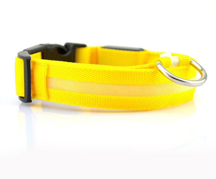 "Light Up the Night: Nylon LED Pet Collar for Purrfect Safety and Style!" - PetFindsUSA - PetFindsUSA