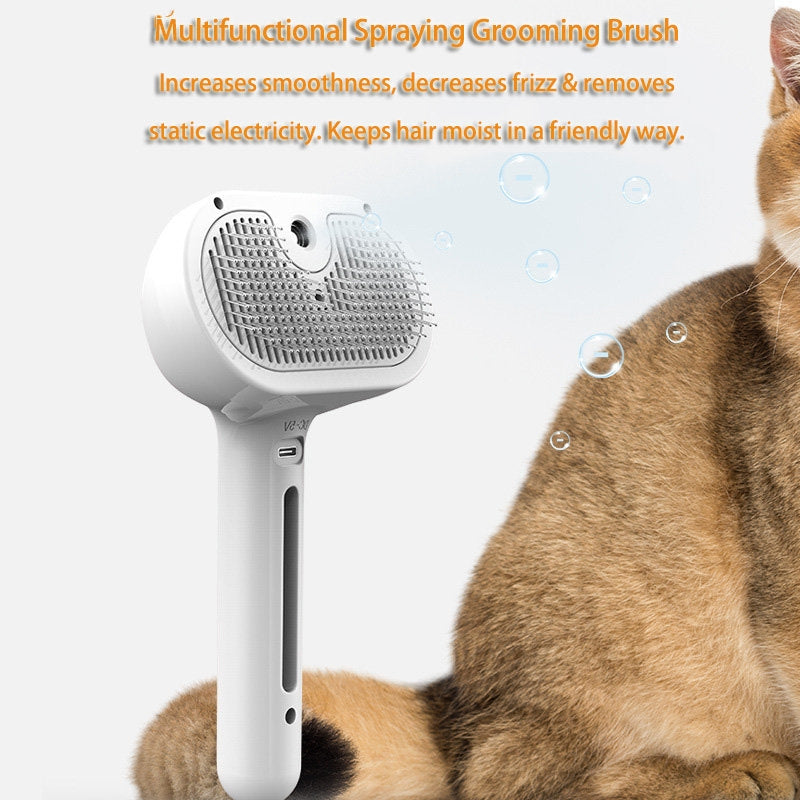 Self-Cleaning Pet Comb with Hair Remover Brush - PetFindsUSA - PetFindsUSA