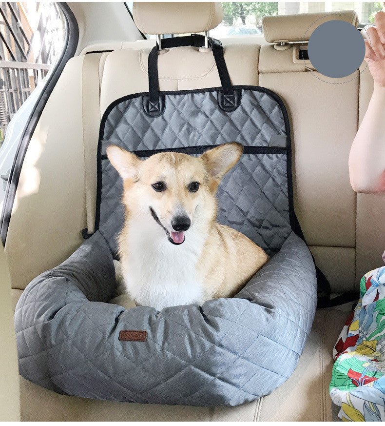 "Travel in Comfort: 2-In-1 Pet Dog Carrier with Folding Car Seat Pad – Thickened Multi-Purpose Pet Bed and Dog Car Mattress for Ultimate Pets Supplies." - PetFindsUSA - PetFindsUSA