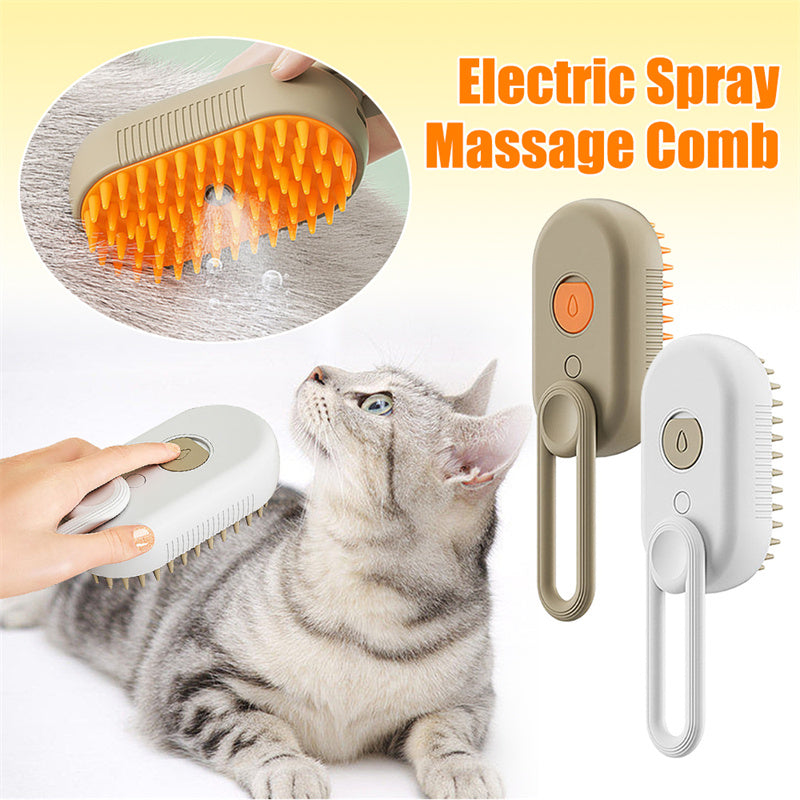 "Effortless Grooming with 3-in-1 Cat Steam Brush! - PetFindsUSA - PetFindsUSA