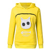 Women's Hoodie Sweatshirt with Cat Pet Pocket Design - PetFindsUSA - PetFindsUSA