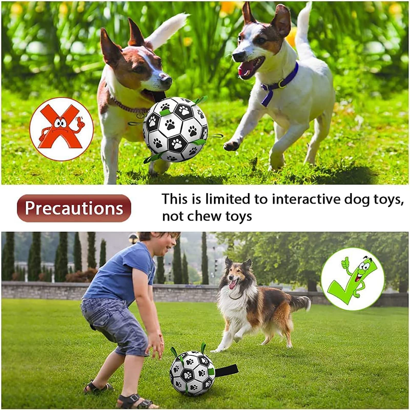 Interactive Dog Football Toy Soccer Ball