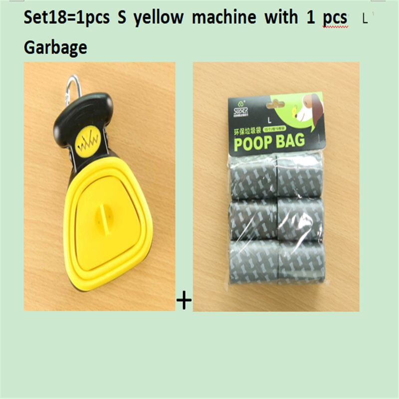 Pet Dog Travel Foldable Pooper Scooper with 1 Roll of Decomposable Bags - PetFindsUSA - PetFindsUSA