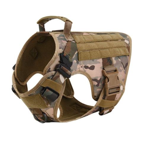 Military Tactical Dog Harness for German Shepherd with Adjustable Back Support - PetFindsUSA - PetFindsUSA