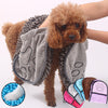 Super Absorbent Dog Bathrobe and Microfiber Bath Towels for Dogs and Cats - PetFindsUSA - PetFindsUSA