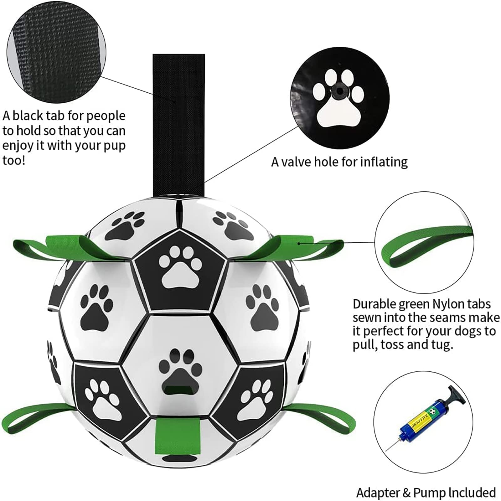 Interactive Dog Football Toy Soccer Ball