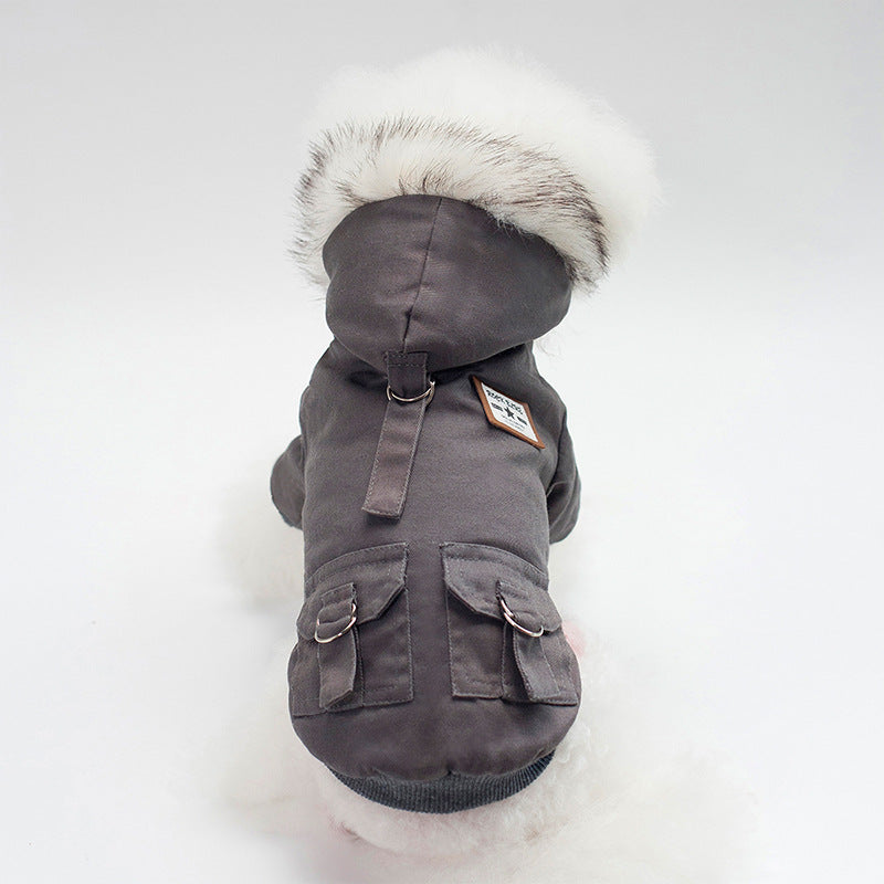 Autumn & Winter Jacket with Hoodie for Small-Extra Large Dogs - PetFindsUSA - PetFindsUSA