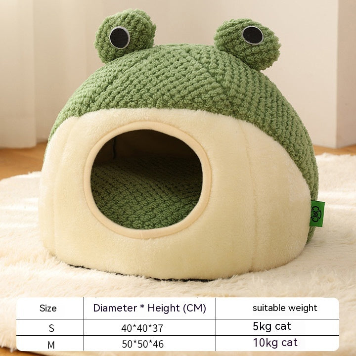 Cozy Retreat for Your Pet: Little Frog Series Warm Plush Mat - PetFindsUSA - PetFindsUSA