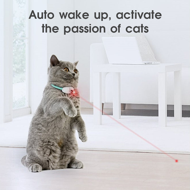 "Smart Laser Teasing: Automatic Cat Toy with Electric USB Charging - Interactive Training Collar for Kittens, Amusing and Engaging Pet Items" - PetFindsUSA - PetFindsUSA