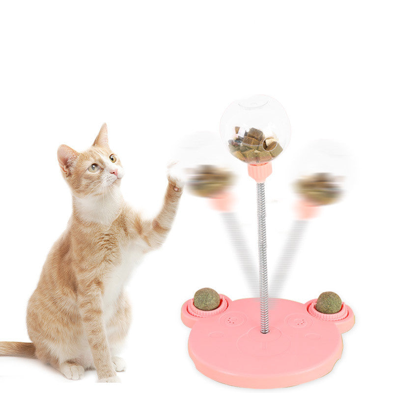 "Cat & Dog Toy & Leaking Food Ball: Self-Playing Tumbler for Funny Swing, Puzzle Training, and Dispenser Bowl." - PetFindsUSA - PetFindsUSA