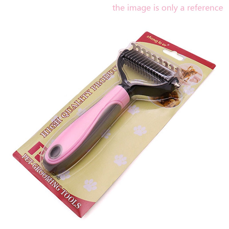 Pets Fur Knot Cutter Dog Grooming Shedding Tools Pet Cat Hair Removal Comb Brush Double sided Pet Products Suppliers - PetFindsUSA - PetFindsUSA