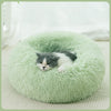 Round Cat Bed Dogs Bed House Kennel Pet Mats Soft Long Plush Mat Pet Warm Basket Cushion Cats House Sofa Machine Wash Kennel - PetFindsUSA - PetFindsUSA