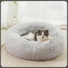 Round Cat Bed Dogs Bed House Kennel Pet Mats Soft Long Plush Mat Pet Warm Basket Cushion Cats House Sofa Machine Wash Kennel - PetFindsUSA - PetFindsUSA