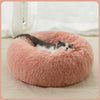 Round Cat Bed Dogs Bed House Kennel Pet Mats Soft Long Plush Mat Pet Warm Basket Cushion Cats House Sofa Machine Wash Kennel - PetFindsUSA - PetFindsUSA