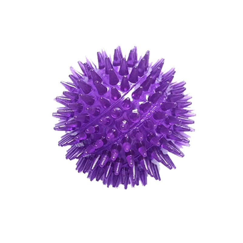 Pet Dog Toys Cat Puppy Sounding Toy Polka Squeaky Tooth Cleaning Ball TPR Training Pet Teeth Chewing Toy Thorn Balls Accessories - PetFindsUSA - PetFindsUSA