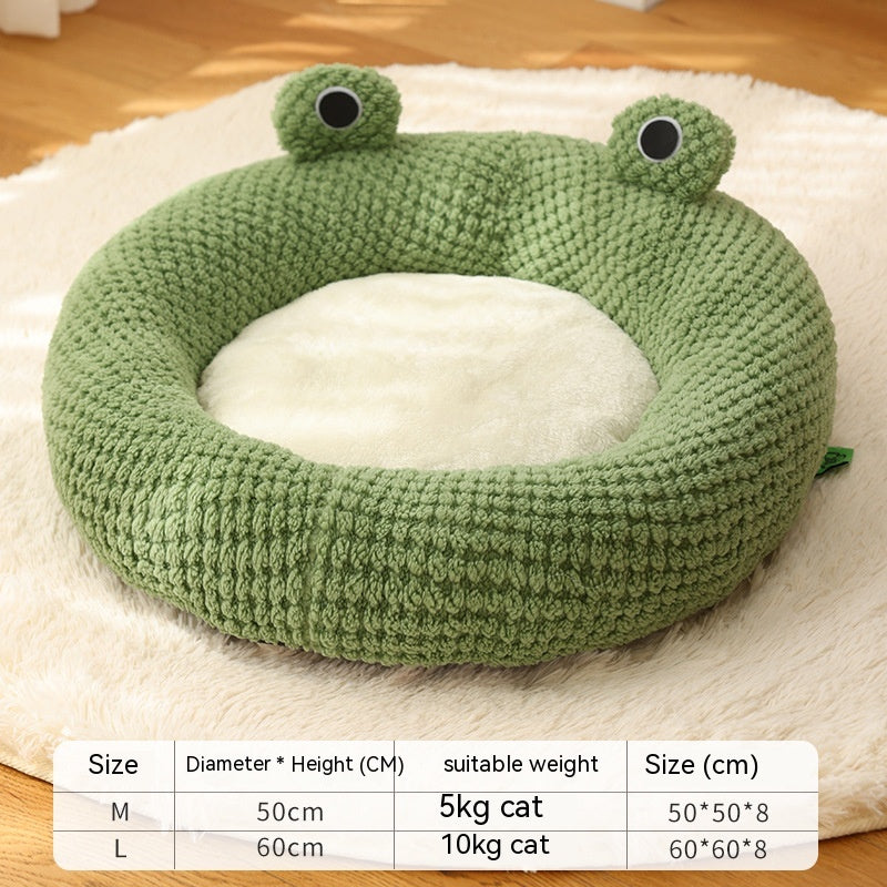 Cozy Retreat for Your Pet: Little Frog Series Warm Plush Mat - PetFindsUSA - PetFindsUSA