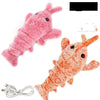 Electric Jumping Shrimp Toy with USB Charging – Simulation Lobster for Amusing Cat Play and Plush Pet Entertainment - PetFindsUSA - PetFindsUSA